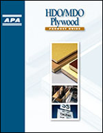 APA Product Guide: HDO/MDO Plywood