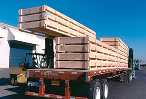 Engineered wood boxes and crates