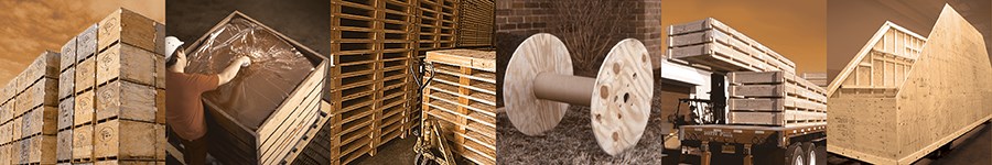 Plywood and OSB panels for materials handling applications