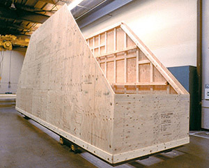 Plywood shipping container