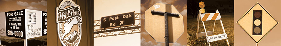 Plywood signs