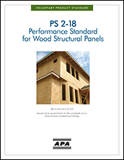 Voluntary Product Standard PS 2, Performance Standard for Wood Structural Panels