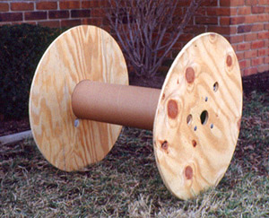 Plywood cable reel