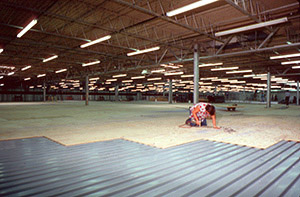 Wood structural panel mezzanine floor