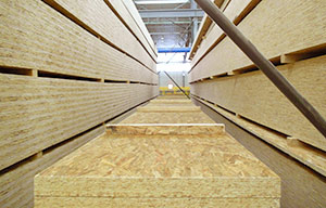 Engineered wood products for concrete forms