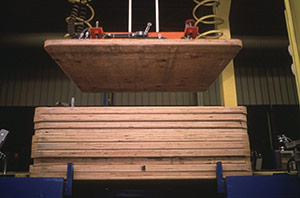 Low profile plywood slave pallets